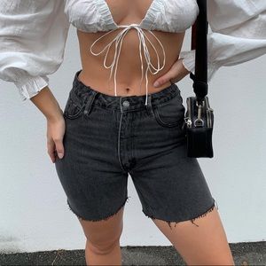 Thrills Thelma Black Denim Shorts